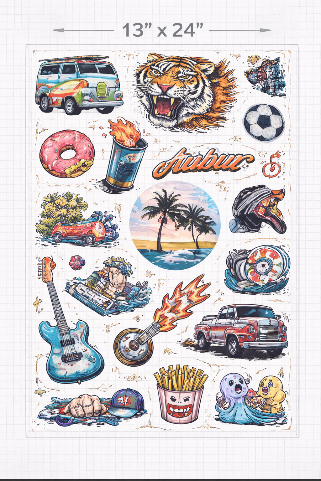 Custom DTF Gang Sheet -Upload Your Design (13' wide)